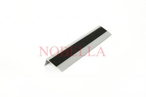 ANTI-SLIP ALUMINUM PROFILE FOR STEPS WITH CARBORUND TAPE H20x40 mm