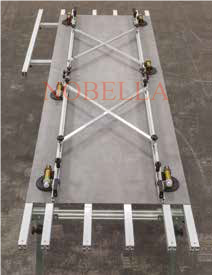 ADJUSTABLE FRAME FOR WEARING AND INSTALLATION OF LARGE TILES UP TO 3.0 m.  SIRI MACHO