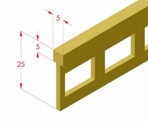 Natural polishing brass joint 