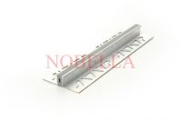 Aluminum glue expansion joint - grey - 12x10 mm