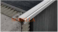 ALUMINUM ANTI-SLIP PROFILE FOR STEPS   H10x22 mm