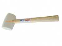 RUBBER HAMMER WITH WOODEN HANDLE 0.450 kg.