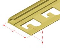 Corner and finishing brass profile 