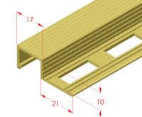 No slip brass profile